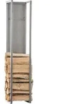 CLP Kaminholzst&auml;nder Spark edelstahl 80 cm - Grau
