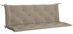 vidaXL Gartenbank-Auflage Taupe 150x(50+50)x7 cm Oxford-Gewebe - Taupe