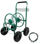 Schlauchwagen Premium 4 Vollgummir&auml;der 92x57x78 cm Stahl, f&uuml;r 80 m Gartenschlauch