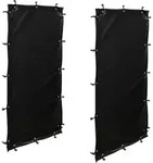 Wetterschutz Set Seitlich 66 x 148 cm, 2 Seiten f&uuml;r Kaminholzregal T/H 70 x...