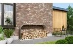 Vitavia Kaminholzregal "Lignum 401" granit 40 x 210 x 100 cm (quer) - Grau