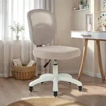 Schreibtischstuhl MAYLA mit Rollen, Grau - B&uuml;rostuhl f&uuml;r Kinder, ergonomisch &