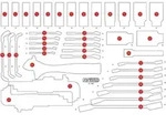 KS Tools Leere Schaumstoffeinlage zu 811.1055