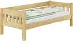 Kieferbett natur Einzelbett 90x200 Massivholz-Bettgestell Sofabett mit...