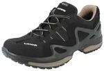 LOWA Gorgon GTX Damen Trekkingschuhe schwarz gold Textil - Gr&ouml;&szlig;e: UK 5 - Schwarz -