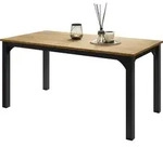 MIRJAN24 Tisch Focus 160, Wohnzimmer Tisch, Beine und Seiten aus Stahl (Farbe: