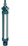 Riegler Rundzylinder, doppeltwirk., Magnet, Kol.-&Oslash;20, o.D., Hub 200, G1/8