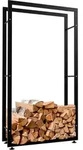 CLP Kaminholzst&auml;nder Keri V2 schwarz 25x80x150 cm - Schwarz