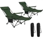 WOLTU 2er Set Campingstuhl klappbar Faltstuhl belastbar 150 kg aus Oxford,...