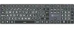 Logickeyboard Largeprint TITAN - Tastatur - Windows - Grau