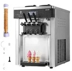 VEVOR Gewerbliche Eismaschine, 20-28L/H Ertrag, 2200W 3-Geschmack
