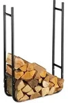 Relaxdays Kaminholzregal, schmal, aus Metall, Lagerung von Holz innen und...