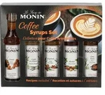Monin Sirup Coffee Set, Dessertsirup, Amaretto, Karamell, Ingwer, Haselnuss,...
