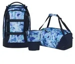 Satch, Schulrucksack-Set PACK Blurry Sky 3-teilig, ab 5. Klasse - Blau
