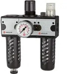 Riegler Wartungseinheit 3-tlg. &raquo;multifix&laquo;, PC-Beh., Schutzkorb, BG3, G1/2