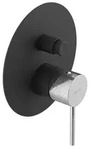 Sapho ULTRASAN Unterputz-Duscharmatur, 2 Weg, Schwarz matt/Chrom -...