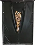 Wetterschutz Set Front- & R&uuml;ckwand f&uuml;r Kaminholzregal 143 x 185 cm, Polyester