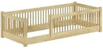 Kinderbett niedriges Bodenbett Kiefer natur 80x180 Kleinkinder Laufstall...