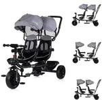 Chipolino Zwillingsdreirad Hip Hop, zwei Kinder, bis 40 kg, Sitze 360&deg; drehbar...