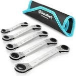 DURATECH Doppel-Ratschenschl&uuml;ssel-Satz 5-teilig Metrisch 6-21mm mit