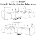Ecksofa ASTON mit Schlaffunktion Lambi 4 - Braun