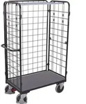 VARIOfit Paket-Dreiwandwagen, hoch, seitlich vergittert Ladefl&auml;che 850x500mm