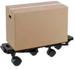 vidaXL Transportroller mit 4 Rollen 2 Stk. Schwarz Polypropylen 170 kg