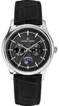 Jacques Lemans Armbanduhr Derby Black Silver - Schwarz