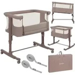 Lionelo Aurora 3in1 - Beistellbett, Babywiege, freistehendes Babybett - mit...