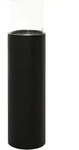 VIVANNO Windlicht Fiberglas CANDIRO Rund, Schwarz matt - 21x80 cm - Schwarz