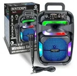 Bontempi kabellose Soundbox Karaoke Lautsprecher mit Mikrofon und Lichteffekten