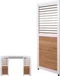 Lamellenwand f&uuml;r Pergola MCW-P65, Lamellenpaneel Modul Paneel Seitenwand, Aluminium