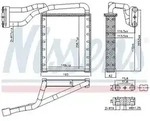 NISSENS 707306 W&auml;rmetauscher, Innenraumheizung x