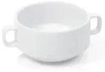 30x Suppentasse mit Henkelgriffen 260 ml, wei&szlig;, Porzellan - Wei&szlig;