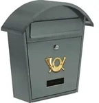 Vorel Briefkasten 380 X 320 X 105Mm Graphit 78586 - Schwarz
