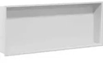vidaXL Duschnische Wei&szlig; 75 x 30 x 9,5 cm Edelstahl - Wei&szlig;