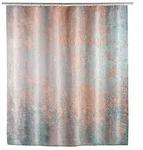 WENKO Textil Duschvorhang Badewannenvorhang 180x200 cm inkl Ringe AGATE Dusche