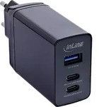 InLine 31516D, Drinnen, AC, 20 V, 1 m, Schwarz - Schwarz