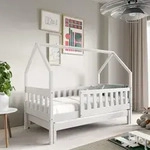 Masseno Kinderbett BAMBINA 80x160 cm mit Rausfallschutz, Doppelbett f&uuml;r...