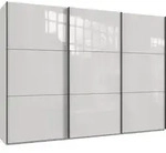 Schwebet&uuml;renschrank Kleiderschrank 3-t&uuml;rig 300 cm Vollausstattung Glasfront...