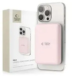 Tech-Protect PB11, 10000 mAh, Kabelloses Aufladen, 15 W, Pink - Rosa