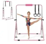 VEVOR Gymnastikstange f&uuml;r Kinder mit 63,5 kg Tragkraft, Klappbares Turnreck mit