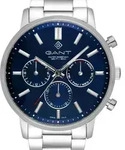 GANT Herrenuhr Quarzuhr silber / blau onesize Herren 42,5 mm G191001, G191002,