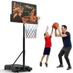 KM-Fit Basketballst&auml;nder h&ouml;henverstellbar 110&ndash;210 cm, mobiler...