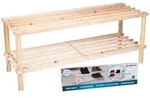 Regale Schuhregal 2 Ebenen Holz Alpina - Braun