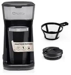 Barista Single-Kaffeemaschine 450W schwarz mit To-Go Becher - Schwarz