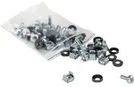 Intellinet Schraubensatz, 100er-Pack, K&auml;figmutternpack, Silber, 100 St&uuml;ck(e),...