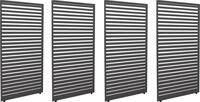 4er-Set Aluminium Paneele f&uuml;r Pergola MCW-L46, Terrassen&uuml;berdachung, Lamellenpaneel