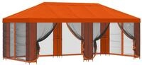 vidaXL Garten Pavillon mit Seitenw&auml;nden 6 x 3 m Orange