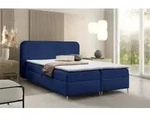 Boxspringbett Schlafzimmerbett ALIZE 200x200cm Stoff Fresh Blau - Blau